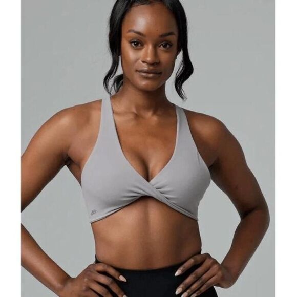 Inaka Performance Medium NWT vida sports bra ash grey active athletic - Picture 1 of 9